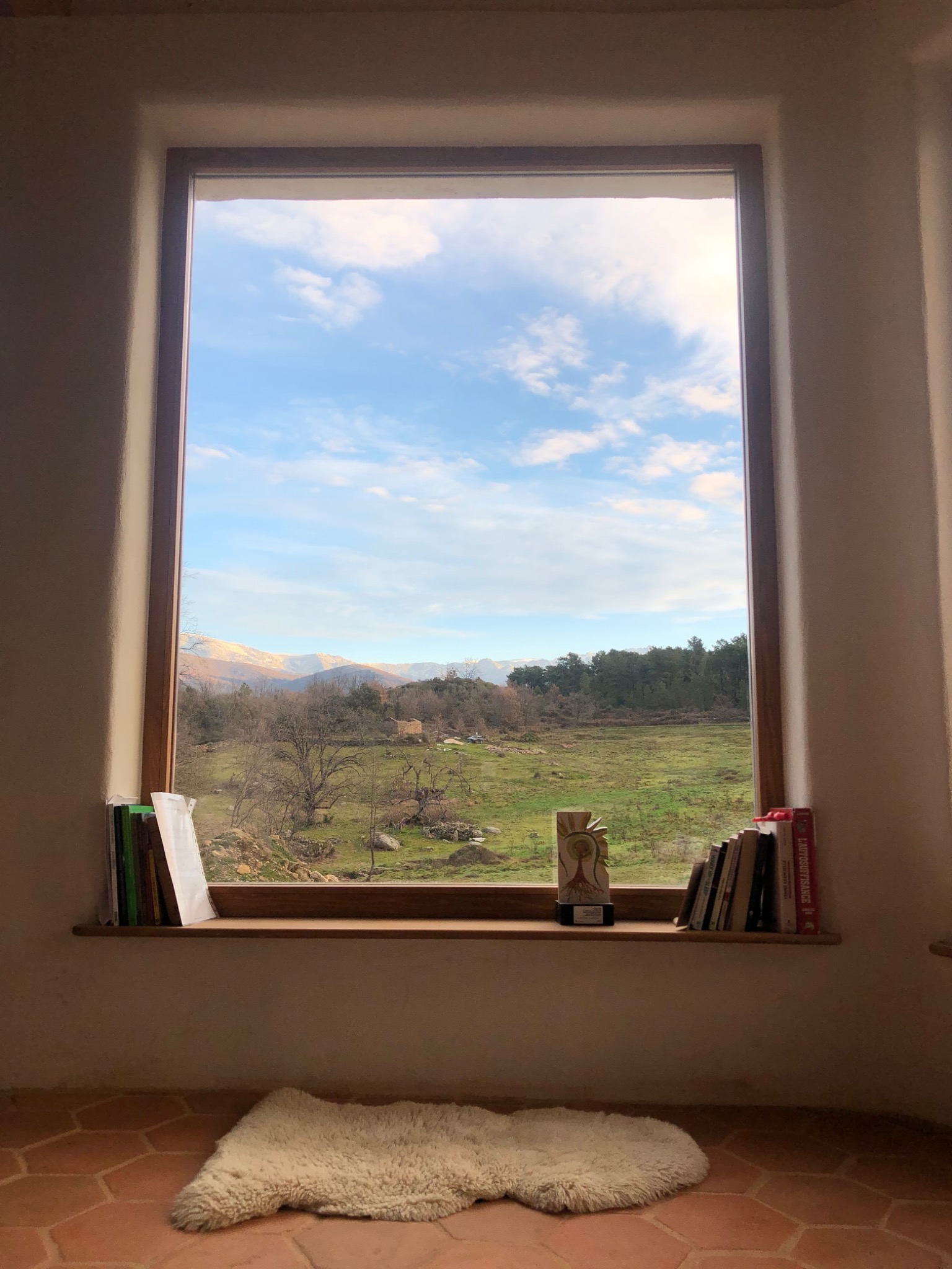 View from SanaTerra towards the landscape of La Vera