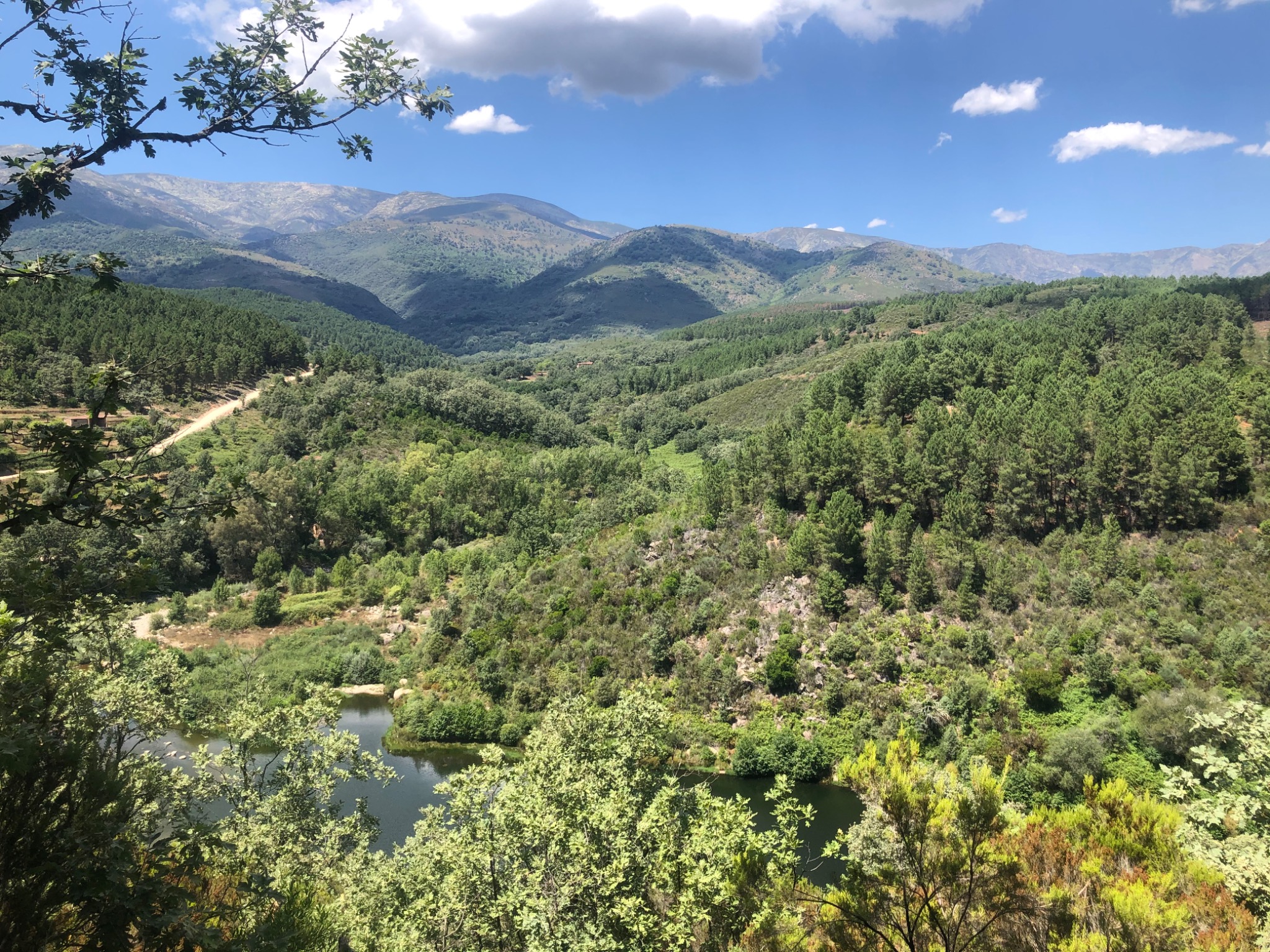 Mountain landscape of La Vera in Extremadura